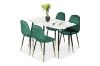 Picture of BIJOK 120 5PC Dining Set (White Marble Finishing)