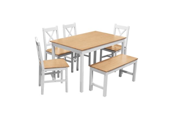 Picture of JASTINA Pinewood 6PC Dining Set