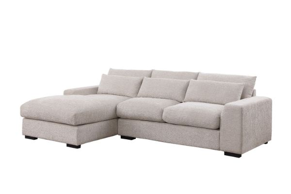 Picture of SIREN Sectional Chenille Fabric Sofa - Chaise Facing Left