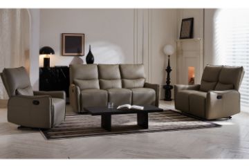 Picture of NICOLE Genuine Leather Reclining Sofa Range