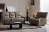 Picture of NICOLE Genuine Leather Reclining Sofa Range - 1R