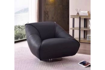 Picture for manufacturer TRISHA Faux Leather 360° Swivel Lounge Chair Collection