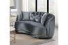 Picture of WESLEY Velvet Sofa Range (Grey) - 3 Seater