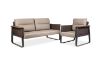 Picture of REPOSE 3/1 Seater NAPA Leather Sofa Range (Brown)