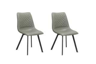 Picture of WESTIN PU Leather Dining Chair (Grey) - 2 Chairs in 1 Carton