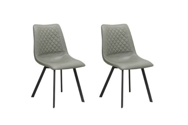 Picture of WESTIN PU Leather Dining Chair (Grey) - 2 Chairs in 1 Carton