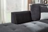 Picture of NEBULA Premium Sectional Sofa with Storage Ottoman & Drop-Down Console (Dark Grey)