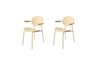 Picture of AVIVA Armchair  (Light Yellow) - 2 Chairs in 1 Carton