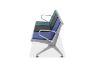 Picture of ORBIT 3 - Seater Tandem Seating with Cushion (Mix Black, Blue & Green)