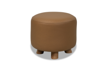 Picture of TOBA Round Ottoman Stool (Brown)