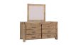 Picture of SPRINGBROOK 6-Drawer Solid Acacia Wood Dressing Table with Mirror