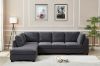 Picture of LIBERTY PREMIUM Sectional Sofa with Storage Ottoman (Dark Grey) 