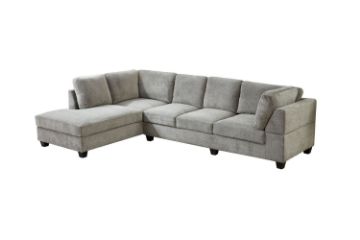 Picture of LIBERTY Premium Sectional Sofa (Light Grey)  - Chaise Facing Left