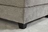 Picture of LIBERTY Premium Sectional Sofa (Light Grey)  - Chaise Facing Right with Regular Ottoman