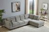 Picture of LIBERTY Premium Sectional Sofa (Light Grey)  - Chaise Facing Right with Regular Ottoman