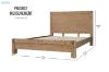 Picture of SPRINGBROOK Highfoot Solid Acacia Wood Bed Frame in Queen Size