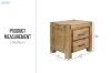 Picture of SPRINGBROOK 2-Drawer Solid Acacia Wood Bedside Table