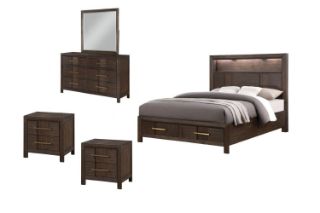 Picture of HOPKINS  Bedroom Combo Set in Queen Size - 5PC Combo