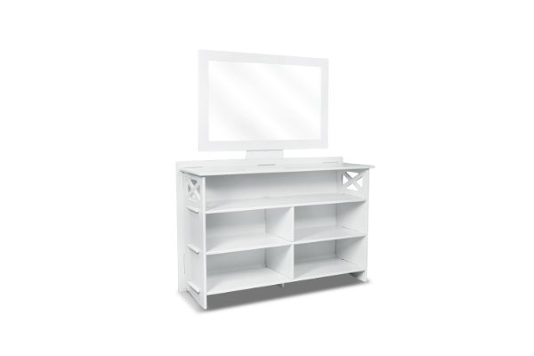 Picture of LEGARE Tool Free COTTAGE Dressing Table with Mirror by Legaré (White)