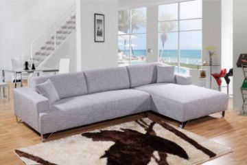 Picture of SMARTVILLE Corner Sofa (Light Grey) - Facing Right