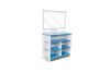 Picture of LEGARE Tool Free Dresser with Mirror by Legaré  (Blue) 