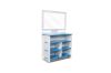 Picture of LEGARE Tool Free Dresser with Mirror by Legaré  (Blue) 