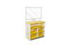 Picture of LEGARE Tool Free Dresser with Mirror by Legaré (Yellow) 