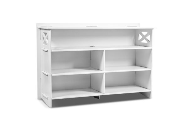 Picture of LEGARE Tool Free COTTAGE Dressing Table by Legaré (White) - Single Dressing Table