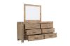 Picture of SPRINGBROOK 6-Drawer Solid Acacia Wood Dressing Table with Mirror