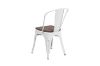 Picture of TOLIX Replica Dining Chair With Solid Pine Wood (Matt White) 