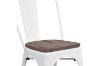 Picture of TOLIX Replica Dining Chair With Solid Pine Wood (Matt White) 