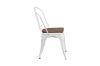 Picture of TOLIX Replica Dining Chair With Solid Pine Wood (Matt White) 