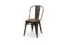 Picture of TOLIX Replica Dining Chair With Solid Pine Wood (Matt Gun)  