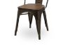 Picture of TOLIX Replica Dining Chair With Solid Pine Wood (Matt Gun)  