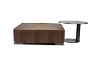 Picture of SKARA Genuine Walnut Veneer Square Nesting Coffee Table 