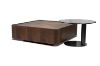 Picture of SKARA Genuine Walnut Veneer Square Nesting Coffee Table 