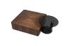 Picture of SKARA Genuine Walnut Veneer Square Nesting Coffee Table 