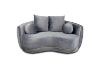 Picture of WESLEY 3/2 Velvet Sofa Range (Grey)