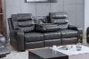 Picture of LAKELAND 3-Seater Manual Reclining Sofa with Drop-Down Cup Holders & Pop-Up Socket