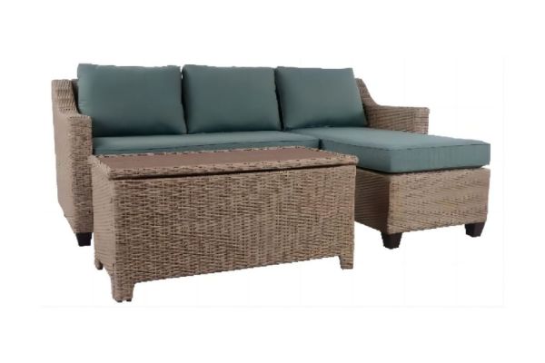 Picture of PACHA Corner Outdoor Lounge Sofa Set with Storage Coffee Table