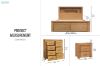 Picture of HEYFIELD Solid Oak Bedroom Combo Set - 4PC Queen