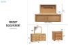 Picture of HEYFIELD Solid Oak Bedroom Combo Set - 5PC Queen