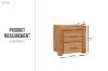 Picture of HEYFIELD 2-Drawer Oak Bedside Table