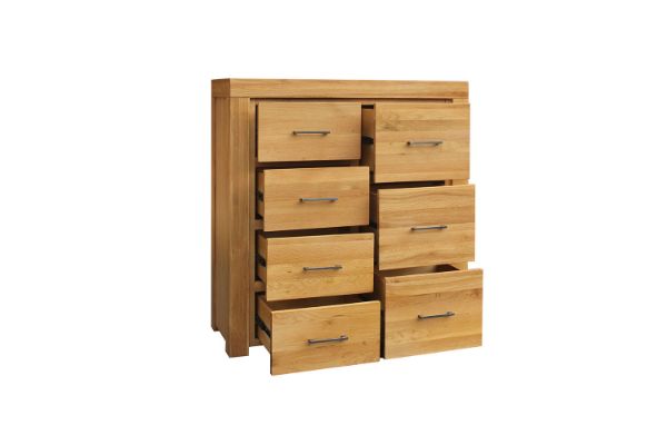 Picture of HEYFIELD 7-Drawer Oak Tallboy