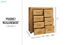 Picture of HEYFIELD 7-Drawer Oak Tallboy