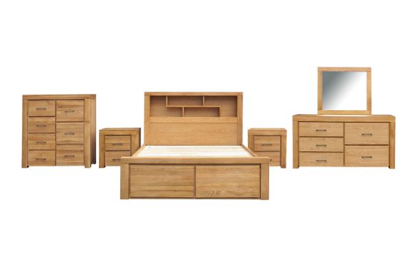 Picture of HEYFIELD 4PC/5PC/6PC Oak Wood Bedroom Range