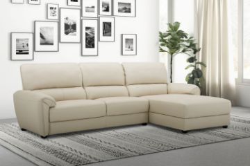 Picture of SUNRISE 100% Genuine Leather Sectional Sofa - Chaise Facing Right