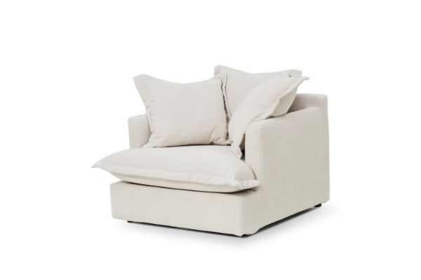 Picture of SPENCER Feather Filled Fabric Sofa Range - 1 Seater