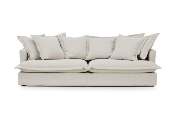 Picture of SPENCER Feather Filled Fabric Sofa Range - 3 Seater