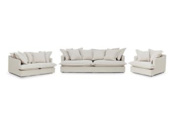 Picture of SPENCER Feather Filled Fabric Sofa Range - 3+2+1 Sofa Set